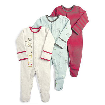 Baby's Long Sleeved Rompers 3 pcs Set