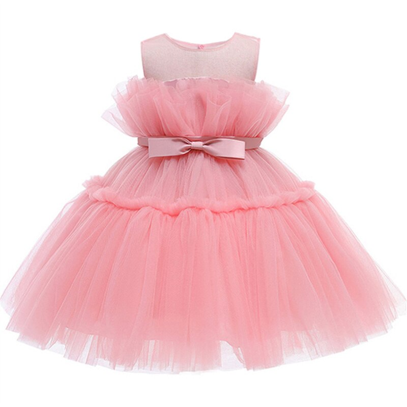 Girls Laced Solid Dress