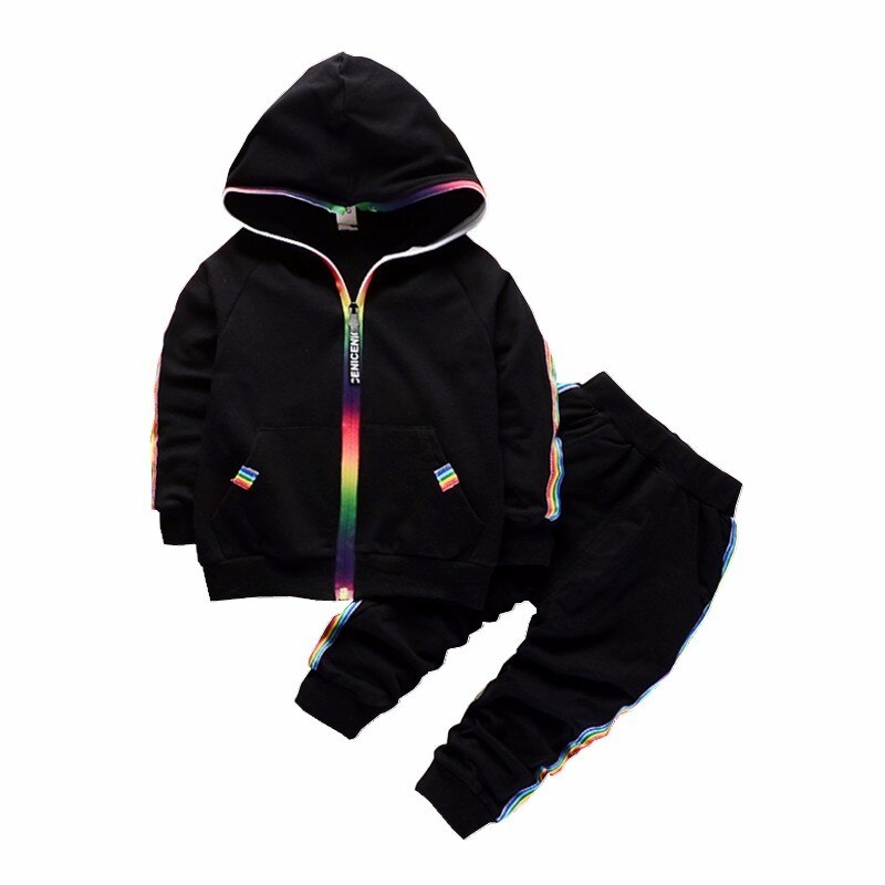 Children's Striped Cotton Tracksuit