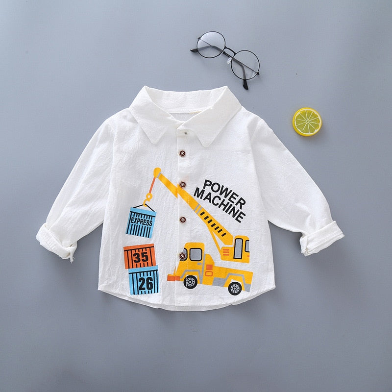 Baby Boy's Plaid Cotton Long Sleeve Shirt