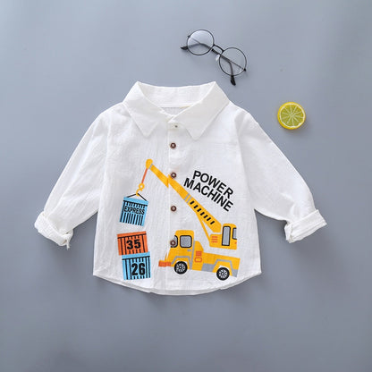 Baby Boy's Plaid Cotton Long Sleeve Shirt
