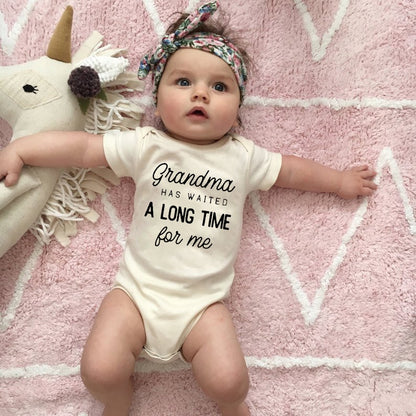 Baby's Printed Short Sleeve Summer Romper