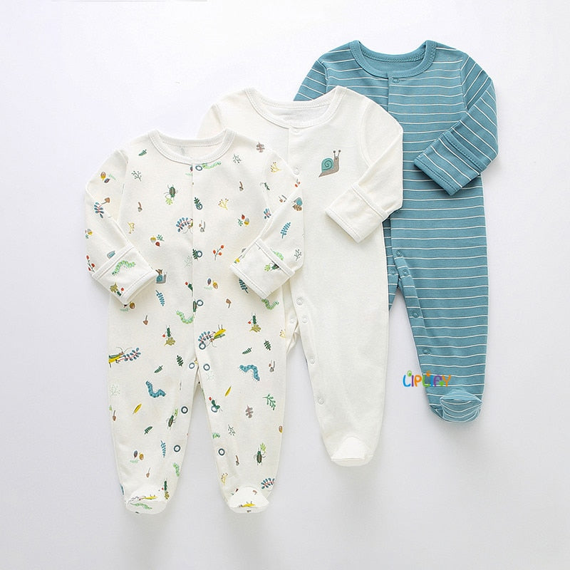 Baby's Long Sleeved Rompers 3 pcs Set