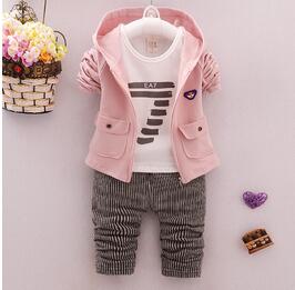 Baby Boy’s Casual Hooded Clothing Set