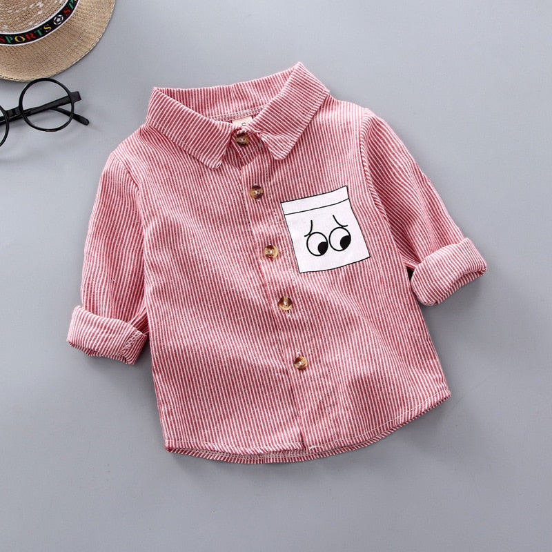 Baby Boy's Plaid Cotton Long Sleeve Shirt