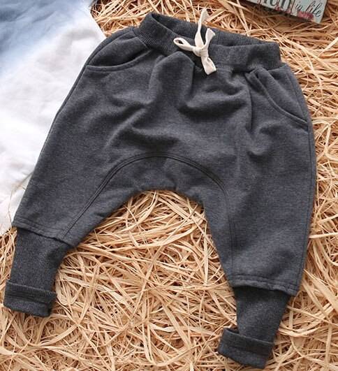 Boy's Solid Colors Cotton Harem Pants