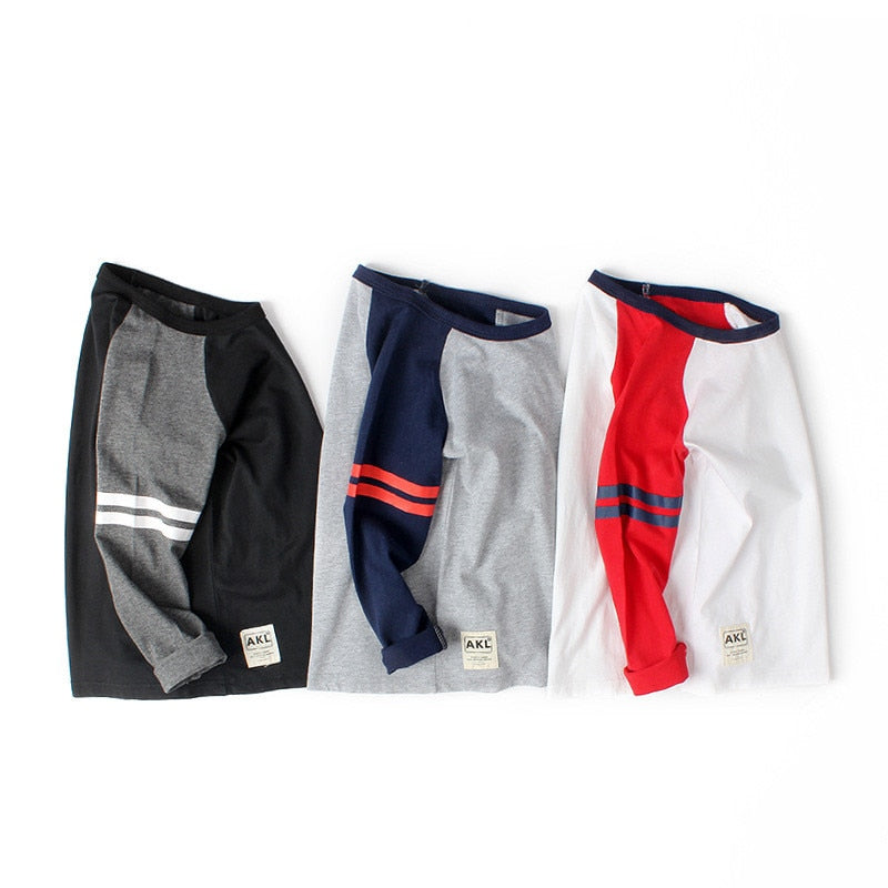 Boys Basic Striped Long Sleeve