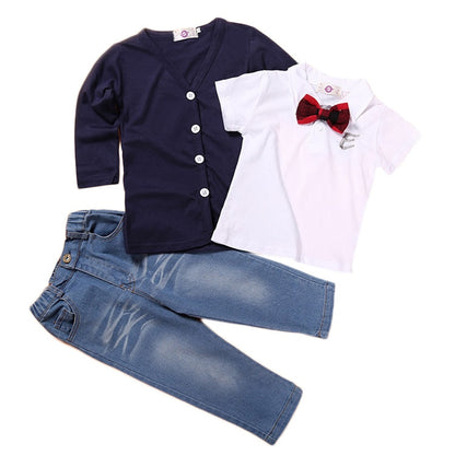 Boys' Casual Summer and Autumn Clothing Set