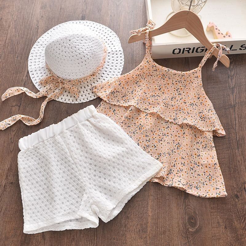 Girls Summer Printed Clothes Set 2 Pcs