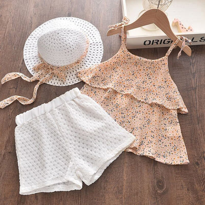 Girls Summer Printed Clothes Set 2 Pcs
