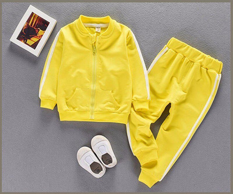 Children's Striped Cotton Tracksuit