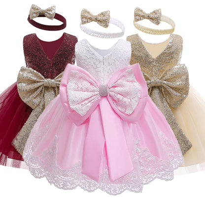 Girls Laced Solid Dress