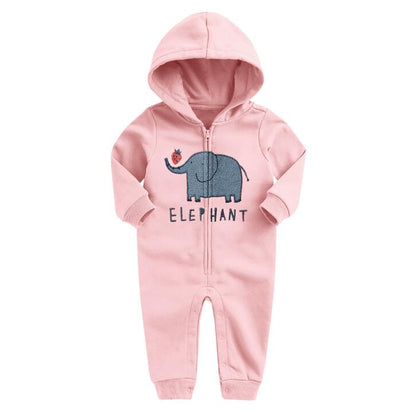 Baby Girl’s Casual Warm Cotton Jumpsuit