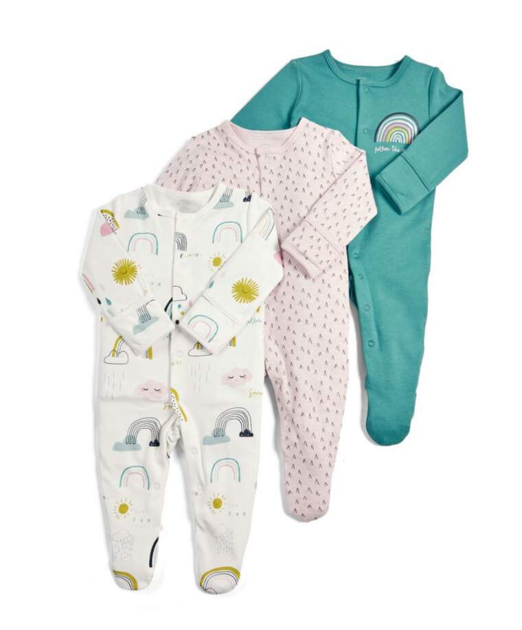 Baby's Long Sleeved Rompers 3 pcs Set