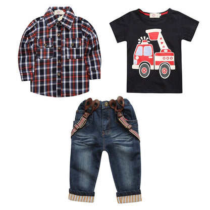 Boys' Casual Summer and Autumn Clothing Set