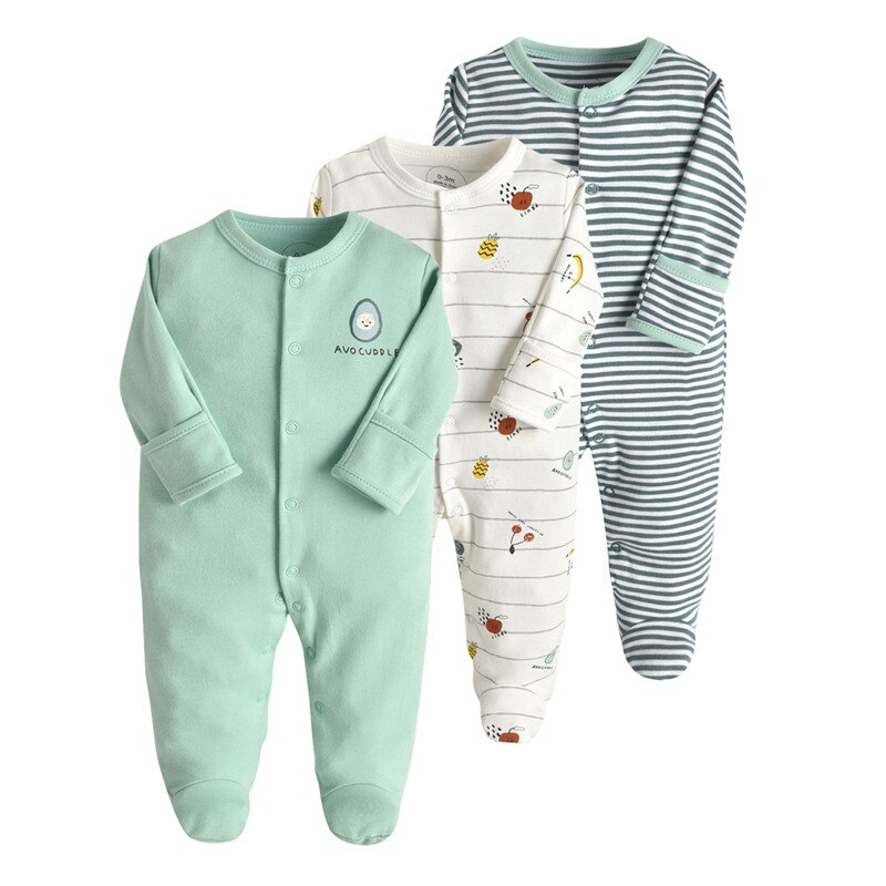Baby's Long Sleeved Rompers 3 pcs Set