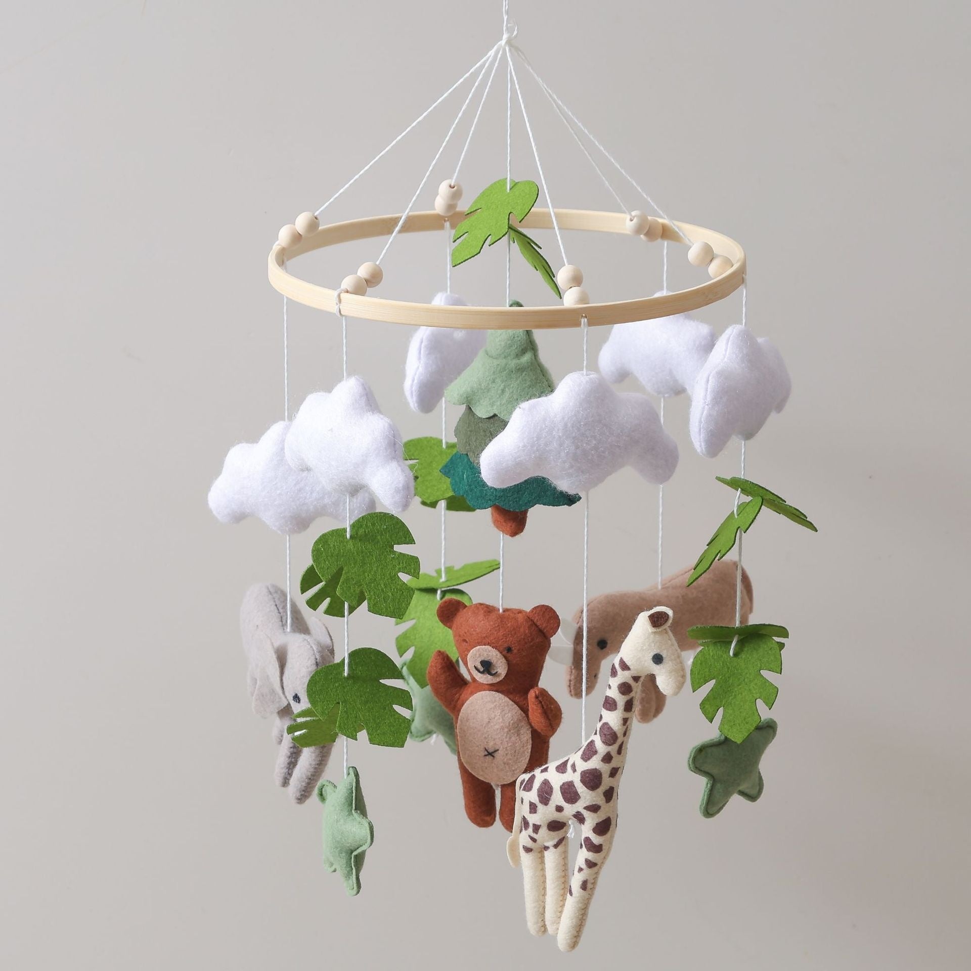 Baby Bed Bell Pendant Wind Chime Animal Crib Hanging Rattle Newborn Comfort Toy
