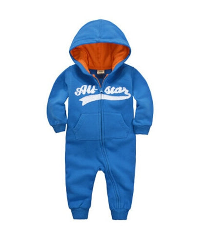 Baby Girl’s Casual Warm Cotton Jumpsuit