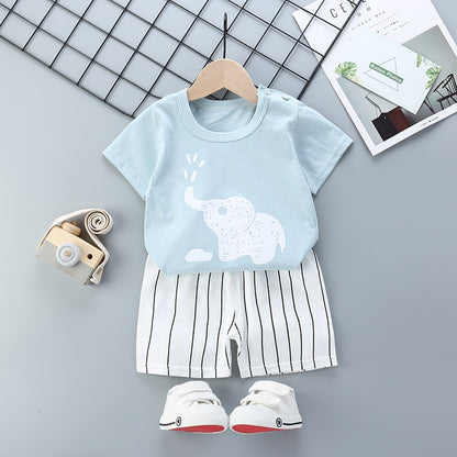 Summer Printed Clothing Set 2 Pcs for Kids