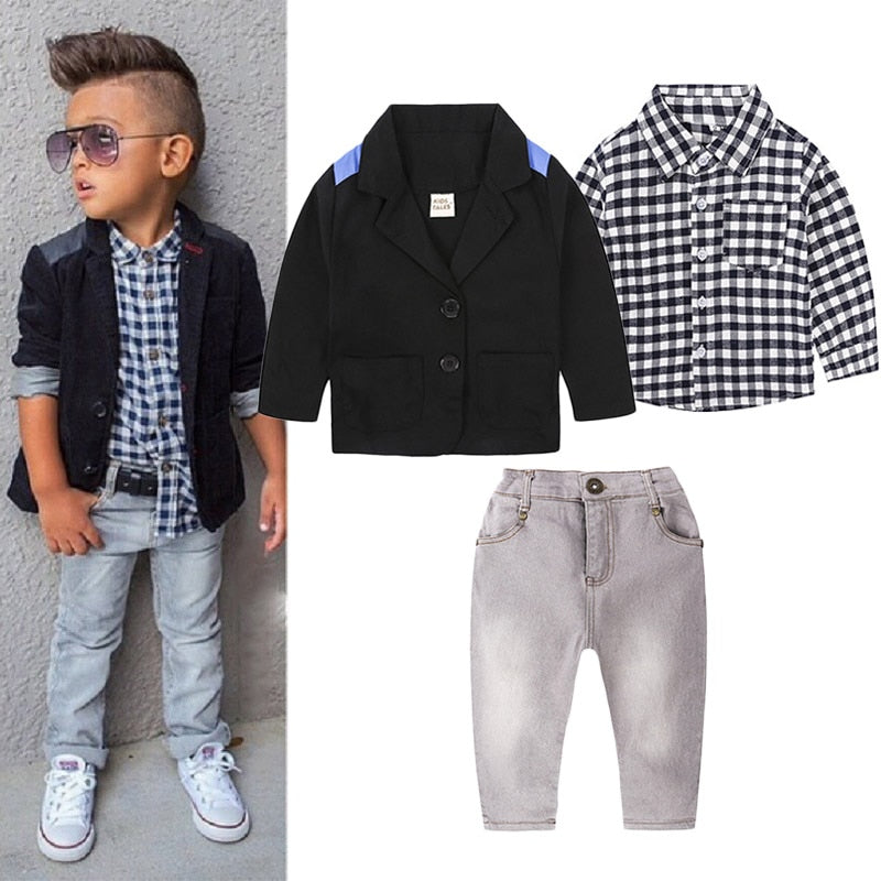 Boys' Casual Summer and Autumn Clothing Set