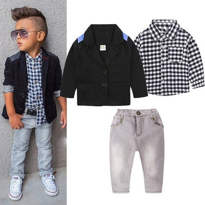 Boys' Casual Summer and Autumn Clothing Set