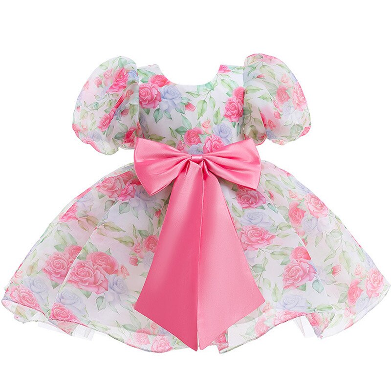Girls Laced Solid Dress