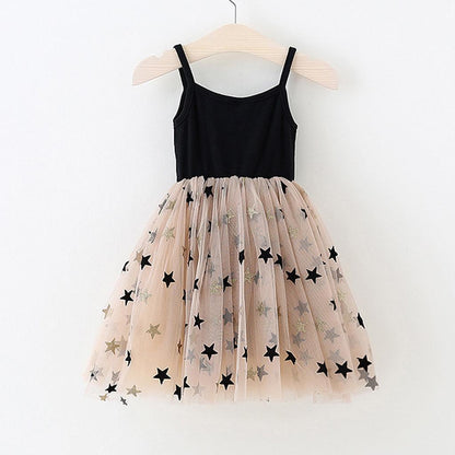 Cute Sleeveless Plain Polyester Dress