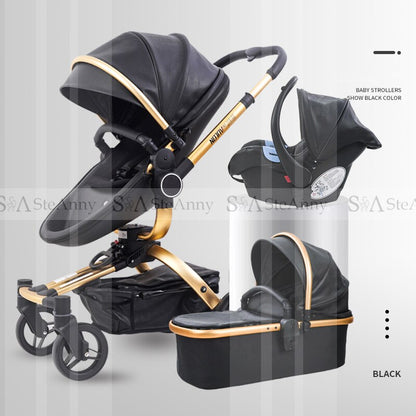 3 in 1 Oxford Baby Stroller