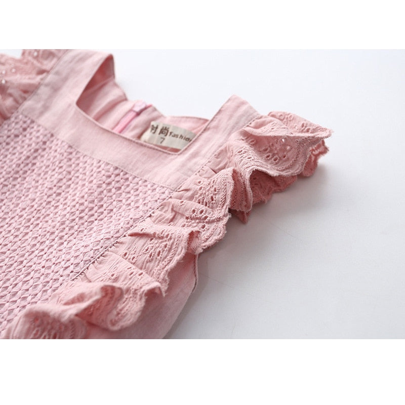 High-Quality Girls' Dress in Pink Color