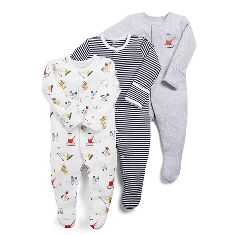 Baby's Long Sleeved Rompers 3 pcs Set