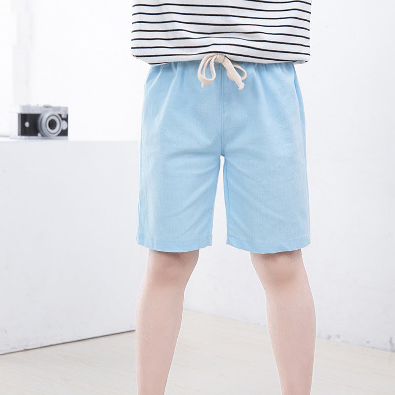 Boys' Light Linen Shorts