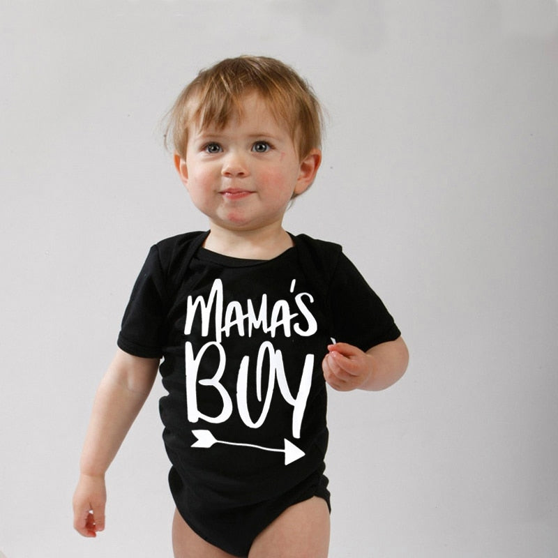 Baby's Printed Short Sleeve Summer Romper