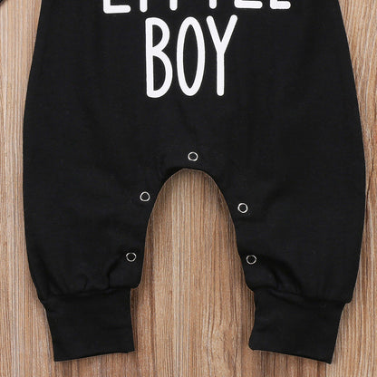 Boy's Mom's Little Boy Printed Jumpsuit
