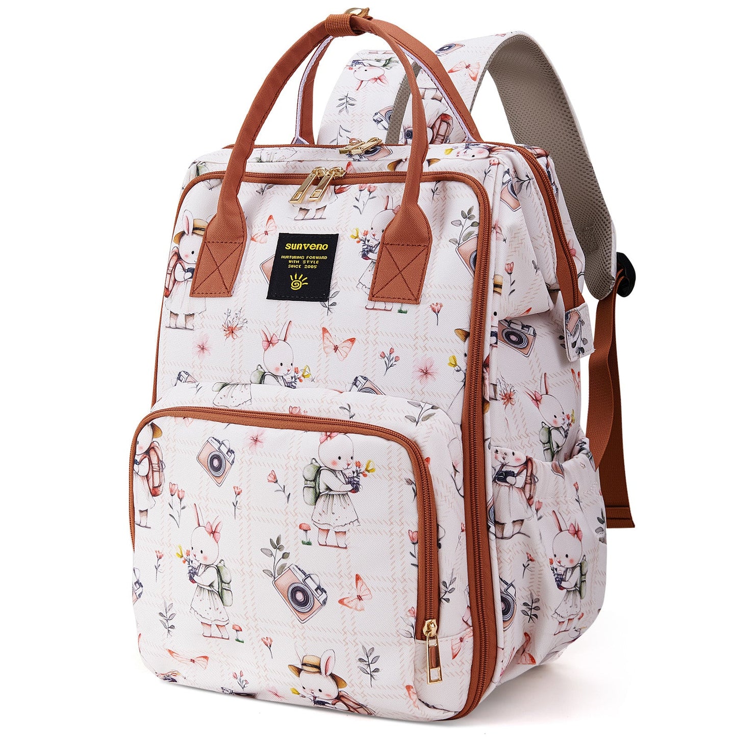 Wide Open Frame Diaper Bag Backpack
