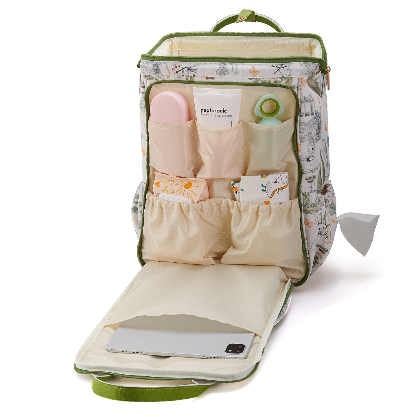 Wide Open Frame Diaper Bag Backpack