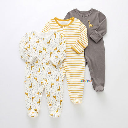 Baby's Long Sleeved Rompers 3 pcs Set