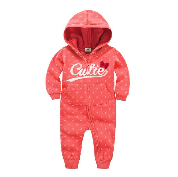 Baby Girl’s Casual Warm Cotton Jumpsuit