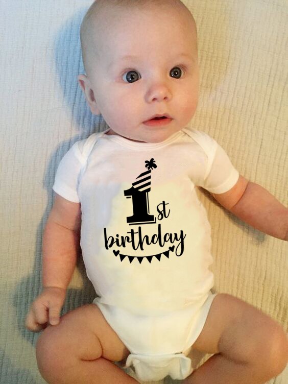 Baby's Printed Short Sleeve Summer Romper