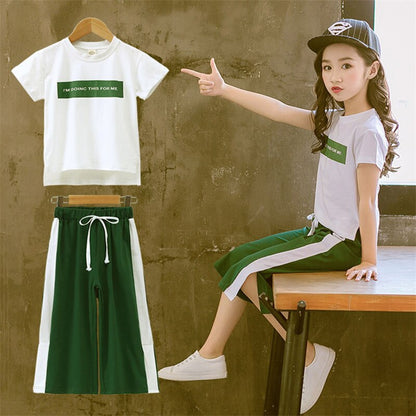Girls Summer Printed Wet with Skirt