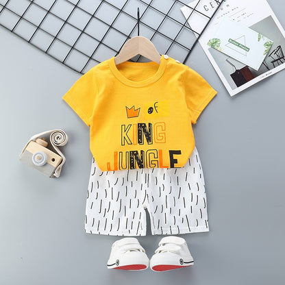 Summer Printed Clothing Set 2 Pcs for Kids