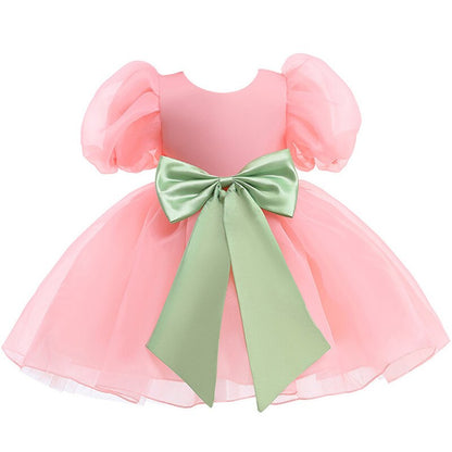 Girls Laced Solid Dress