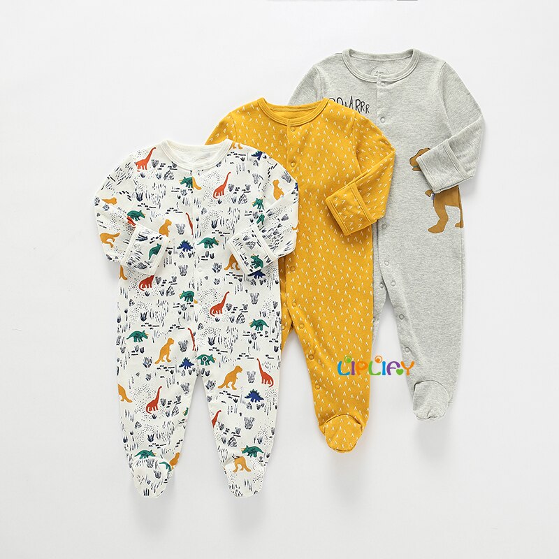 Baby's Long Sleeved Rompers 3 pcs Set