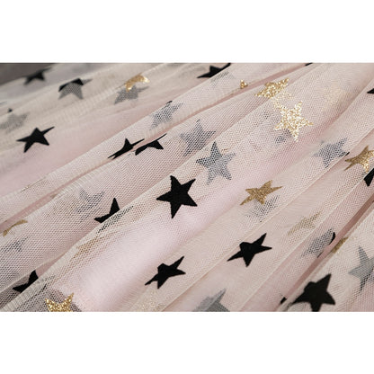 Casual Girls' Dress in Star Print