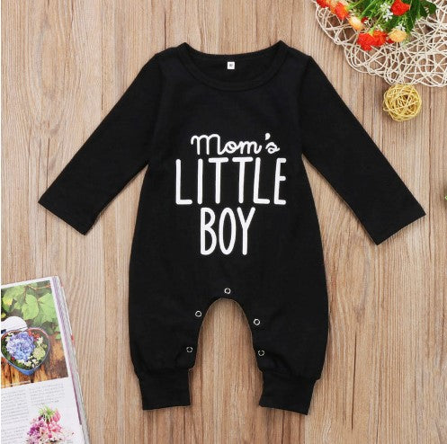 Boy's Mom's Little Boy Printed Jumpsuit