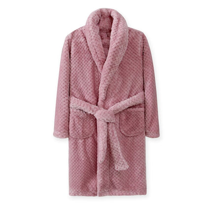 Winter Kid's Flannel Warm Bathrobe