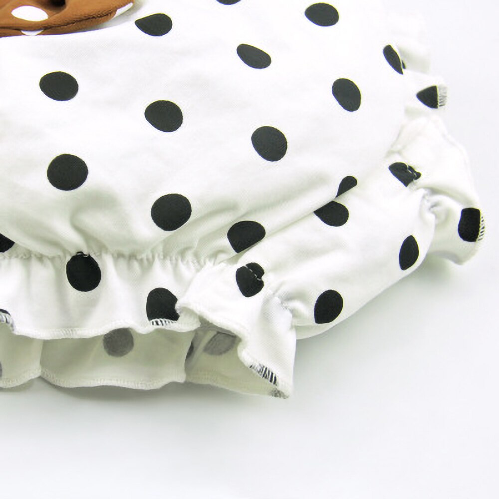 Dotted Summer Baby Underwear Shorts with Ribbon