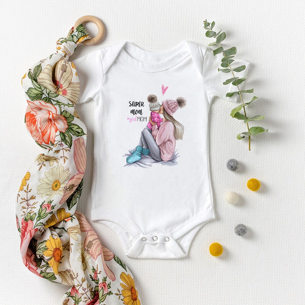 Baby's Printed Short Sleeve Summer Romper