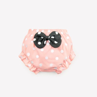 Dotted Summer Baby Underwear Shorts with Ribbon