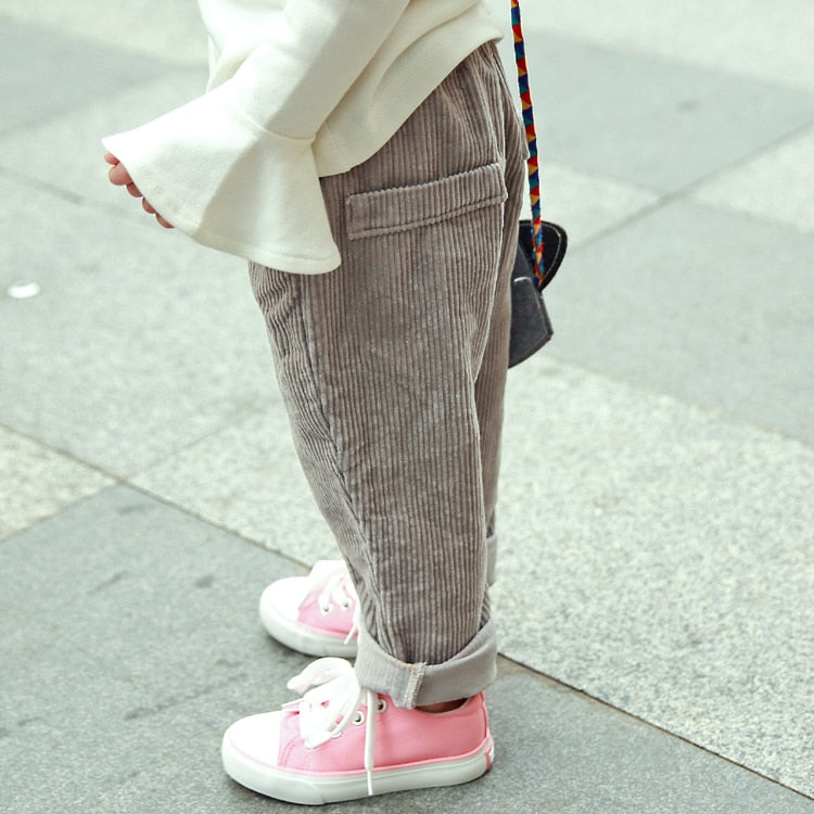 Casual Corduroy Baby Pants
