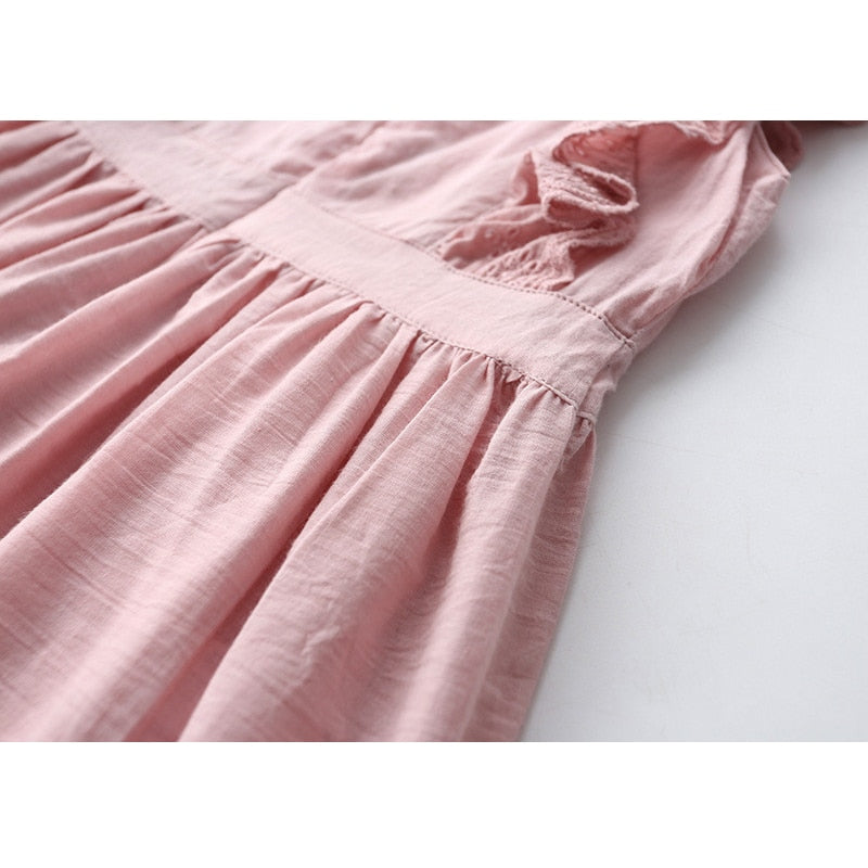 High-Quality Girls' Dress in Pink Color
